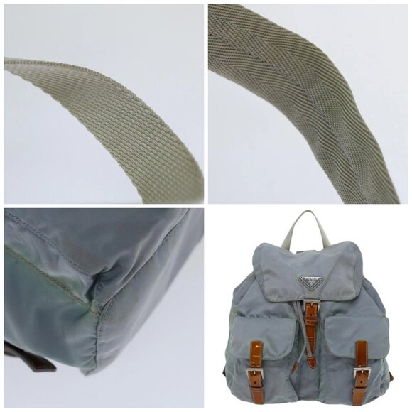 PRADA Backpack Nylon Light Blue - Picture 10 of 15